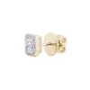 small diamond stud 18k gold