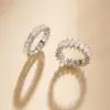 emerald cut ring,gold emerald diamond ring,Anouk