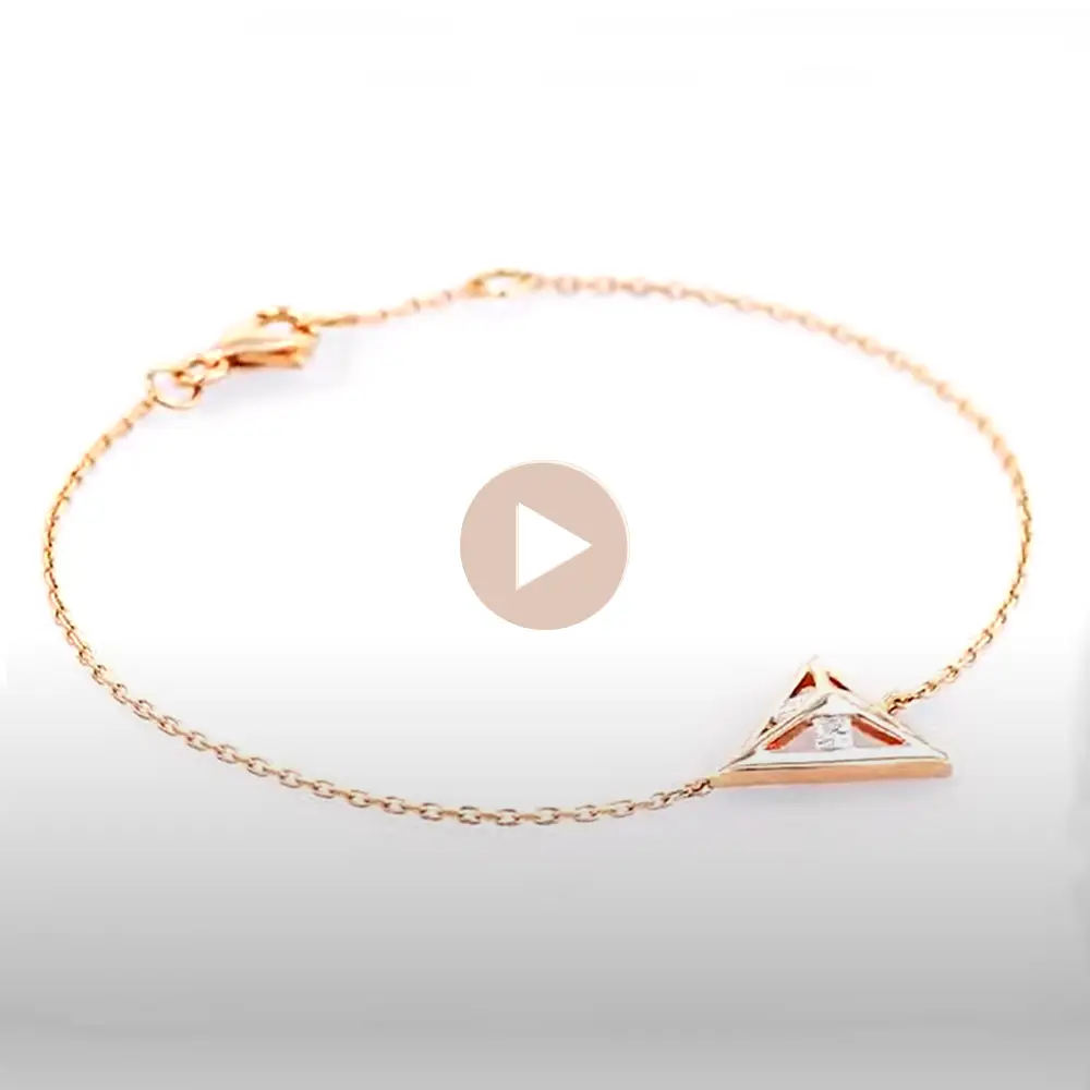 monogram chain princess,princess cut bracelet