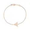 monogram chain bracelet princess cut diamonds