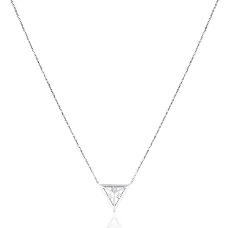 simple diamond pendant,princess cut diamond pendant,latalia by Nohma Design
